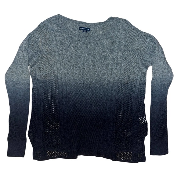 American Eagle Women's Blue Ombre Sweater - Picture 1 of 3